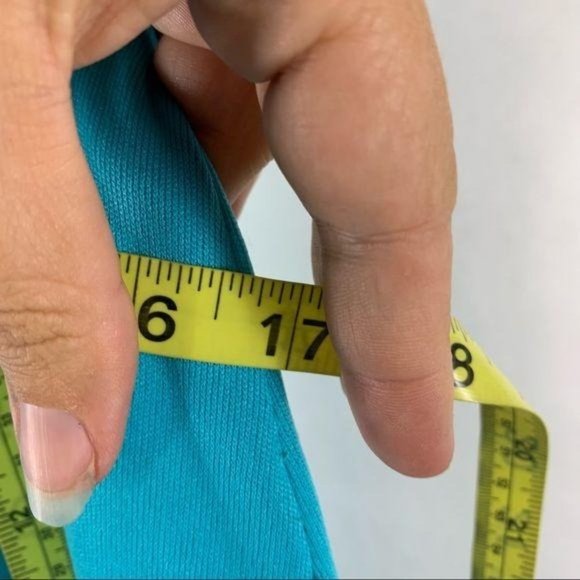 Vintage 60s Blue Full Length Casual House Dress Large - Picture 8 of 13